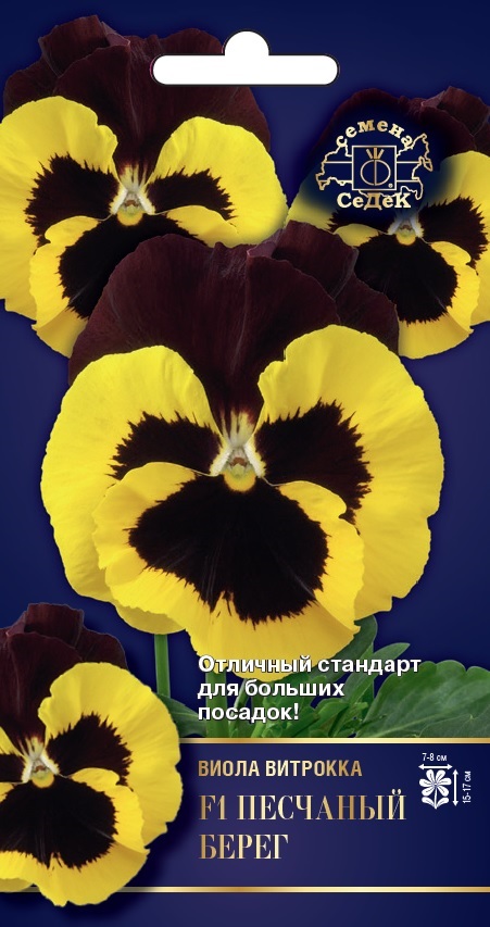 Семена цветов - Виола Песчаный Берег F1  5 шт